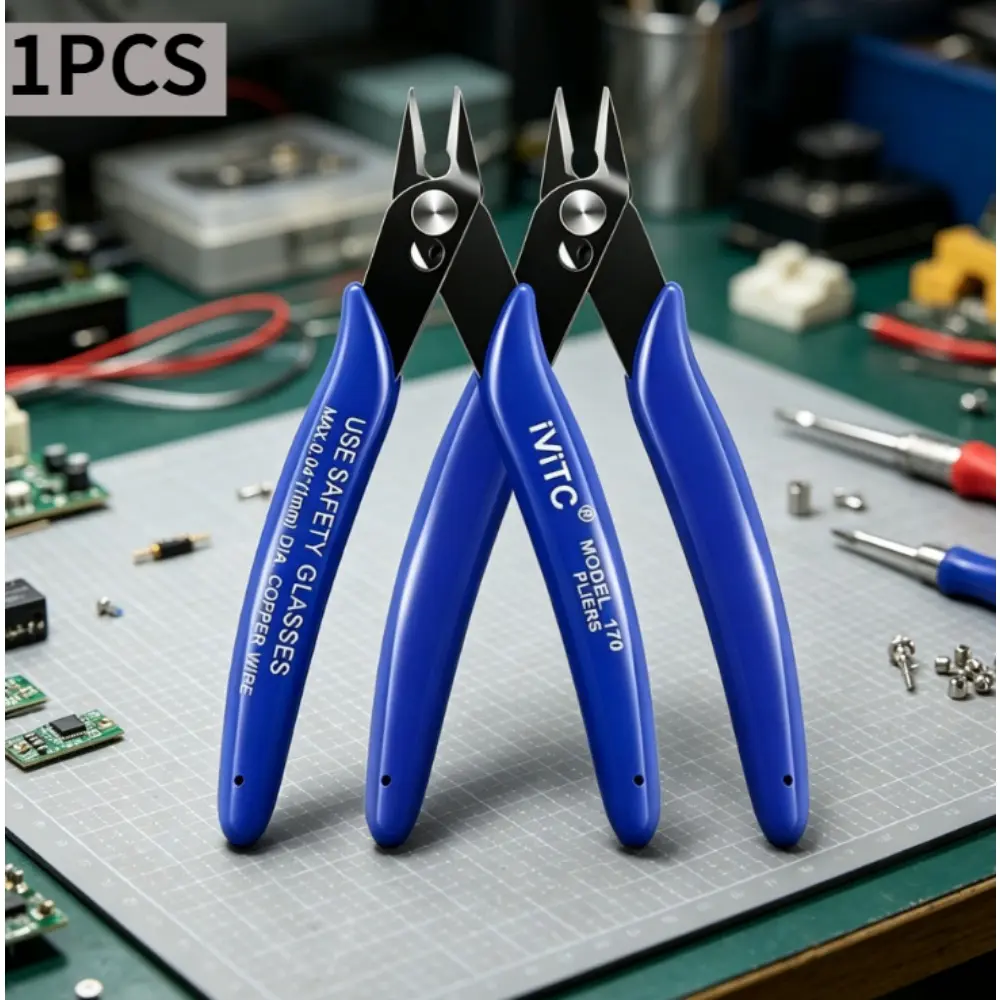 Thick industrial oblique pliers, high hardness titanium steel electronic component wire trimming, handmade jewelry model DIY special pliers