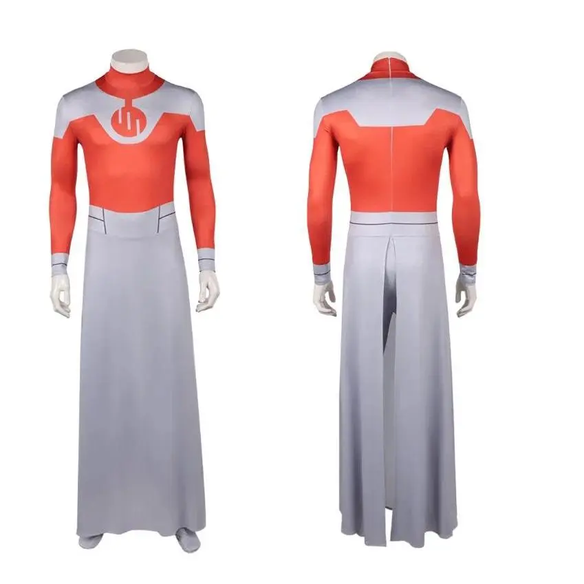 2026 Fancy Invincible Thragg Cosplay Costume Jumpsuit Cloak Performance Disguise Outfit Adult Role-playing Halloween Carnival