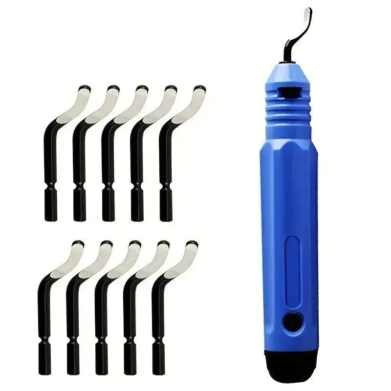 Copper Pipe Deburring Tool Set Kit with Multiple Tips, Hand Chamfer Tool, Scraper Reamer Burr Remover for Plumbers, Plumbing, HVAC, Deburring Tool Kit