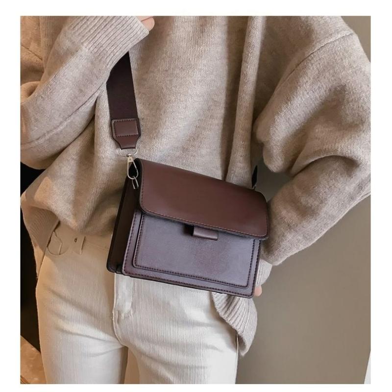 Small Bag For Women Ins Versatile Wide Shoulder Strap Square Retro One Crossbody Small Bag For Women Ins Versatile Wide Shoulder Strap Square Retro One Crossbody
