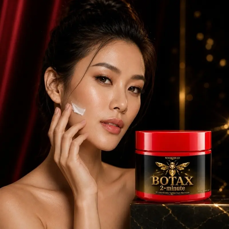 Botax 2-Minute Anti-Wrinkle Tightening Cream, 3X Anti-Wrinkle, Deep Skin Tightening, Face & Body Use, All Skin Types, 140g/4.94oz