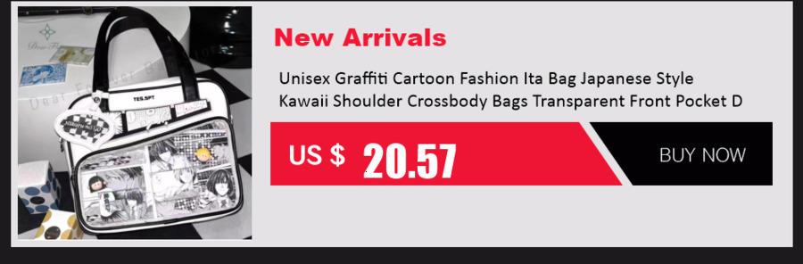 Y2K Cute Clear ItaBag Women's Lolita Backpack Kawaii Girl Shoulder Bag DIY Display Transparent Pocket Japanese Doll Tote Handbag