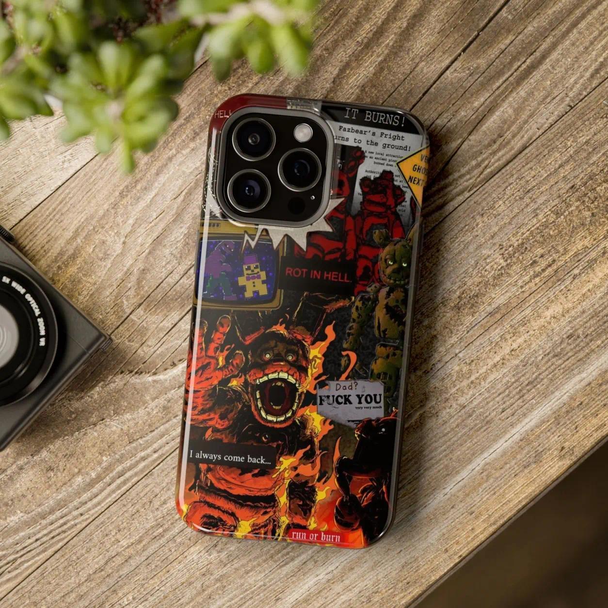 FNaF 2 Bonnie Foxy Chica Freddy Double-layer durable phone Cases For iPhone 17 16 15 14 13 12 Promax Pro Plus, hard shell protection ,Unique design,best Gift