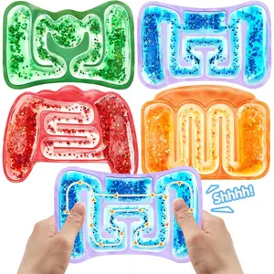 4 Pcs Sensory Fidget Toys for Kids, Sensory Toys for Autism ADHD Fidget Toy Tubes Stress Toys for Kids, Autism Hyperactivity, Stress Relieve, Fidgets Toy for Classroom, Easter Party Favorsfidget toys