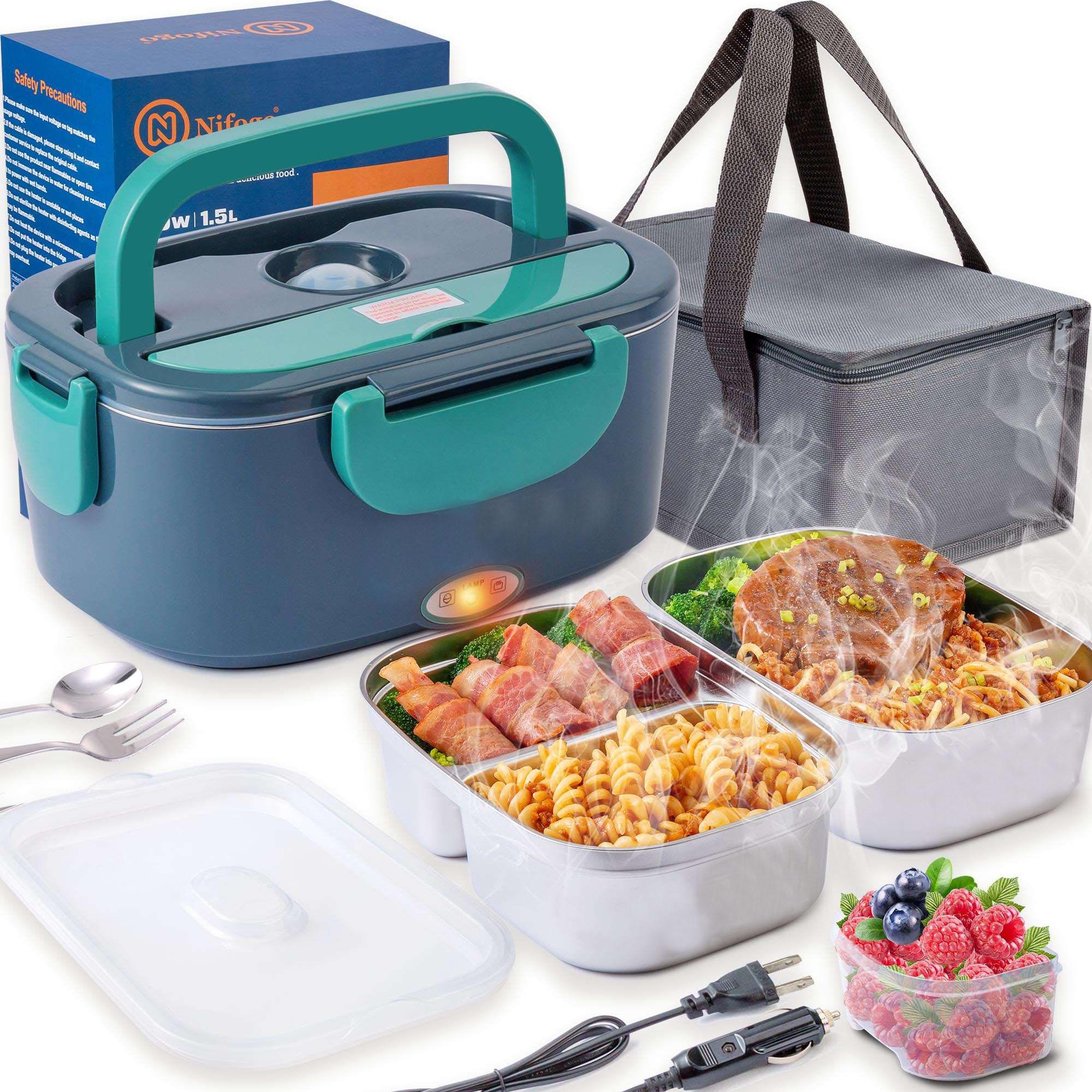 Nifogo Electric Lunch Box Food Heater for Adults, Plug-in Heating Lunch Box,Heated Lunch Box12V/24V/110V Portable Food Warmerfor Car Nifogo Electric Lunch Box Food Heater for Adults, Plug-in Heating Lunch Box,Heated Lunch Box12V/24V/110V Portable Food Warmerfor Car