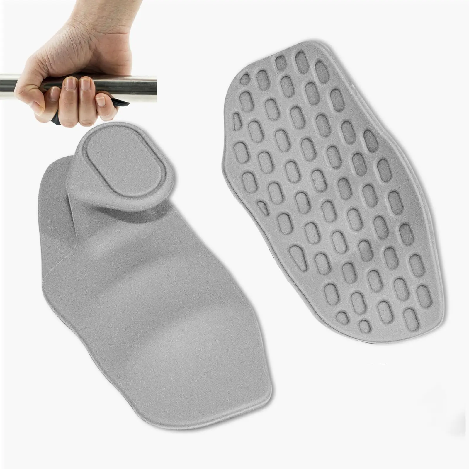 Strengthener Fitness Dumbbell Weightlifting Silicone Palm Protector, Non-Slip Handle, Prevents Calluses, Grip Strength Trainer