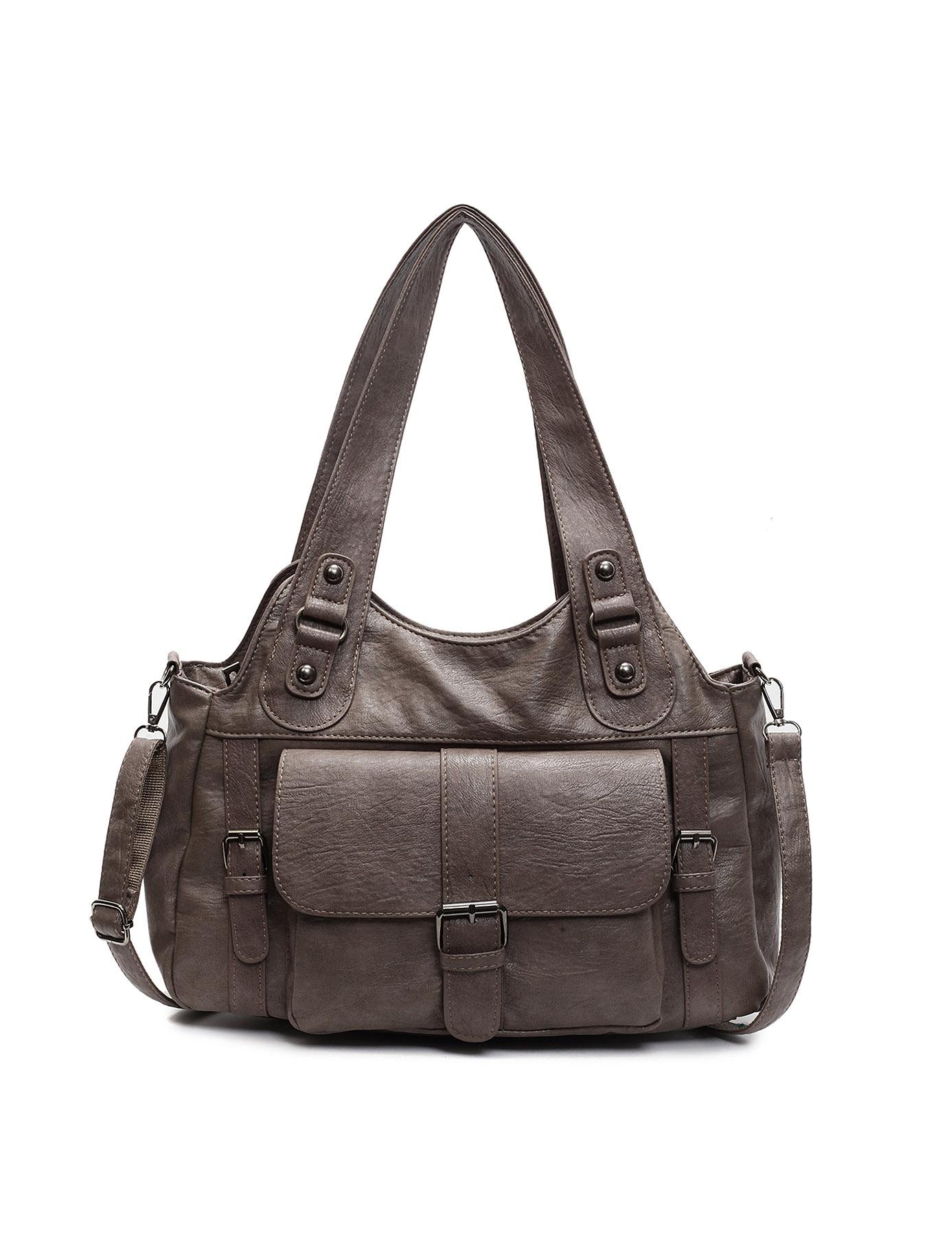 Retro casual shoulder messenger bag, solid color tote bag, casual simple shoulder bag, fashionable and versatile travel bag, elegant commuter bag, suitable for daily commuting, travel, office workers commuting and other scenarios.