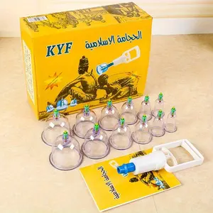 12-Piece Vacuum Cup Set, Cupping Set, Cupping Treatment Set for Massage, Acupressure, Acupuncture, Fat Reduction, Lymphatic Drainage, Body Care Tools