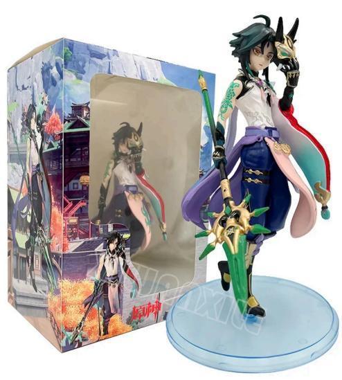 18CM Anime Game Genshin Impact Xiao Figure Standing Cool Posture Anime Model Toys Gifts Collection Decoration Ornaments PVC