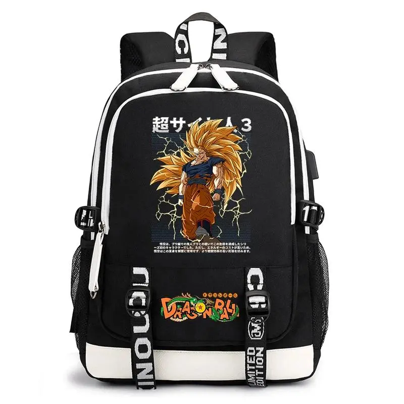 Dragon Ball Anime Print Casual Backpack for Kids Teenagers School Bag Lightweight Daily Use
