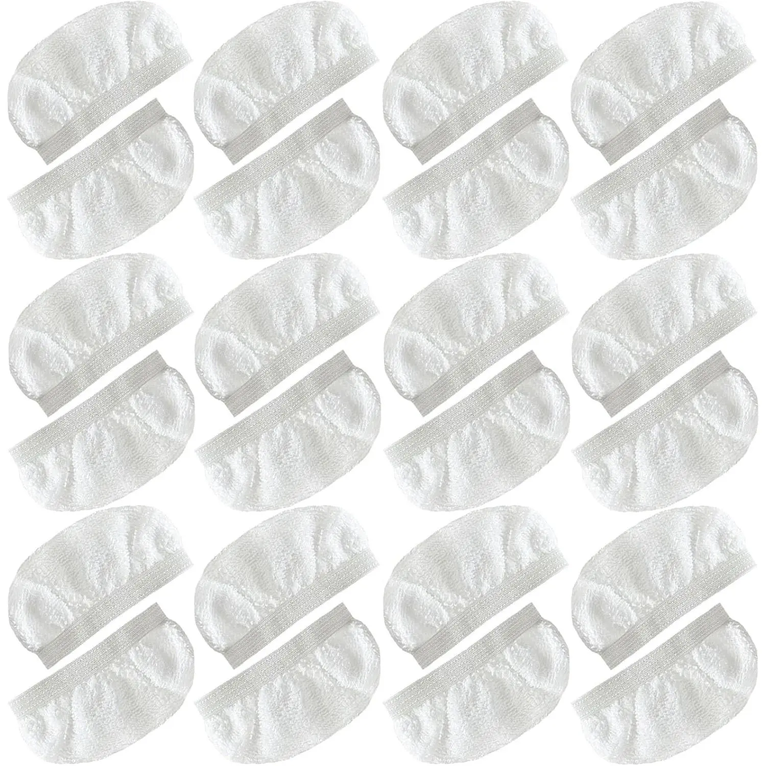 24 Pack Replacement Steam Mop Pads for Bissell Steam Shot, PurSteam, Wagner Spraytech, Comforday Handheld Steam Cleaner, Universal Microfiber Cloths Steam Mop Pads, Washable Mop Pads