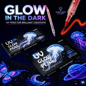 12/18 Fluorescent Drawing Pen, Signature Art Graffiti Makeup Pen, Erasable Luminous Pen, Festival Party Atmosphere, Painting Supplies