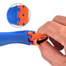 Plastic Razor Scraper, 2 Pack Razor Scraper with 120 Pcs Razor Blades for Removing Glue, Sticker, Decals, Tint from Car Window and Glass(Blue)