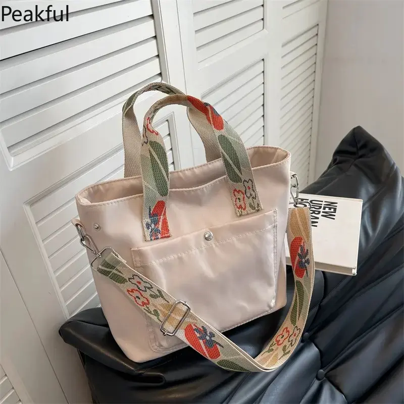 Wide Strap Canvas Messenger Bag for Women Men, Casual Everyday Shoulder Bag, Portable Lightweight Student Bag, Durable Fashion Accessory, Great for Daily Commute, Classes or Travel