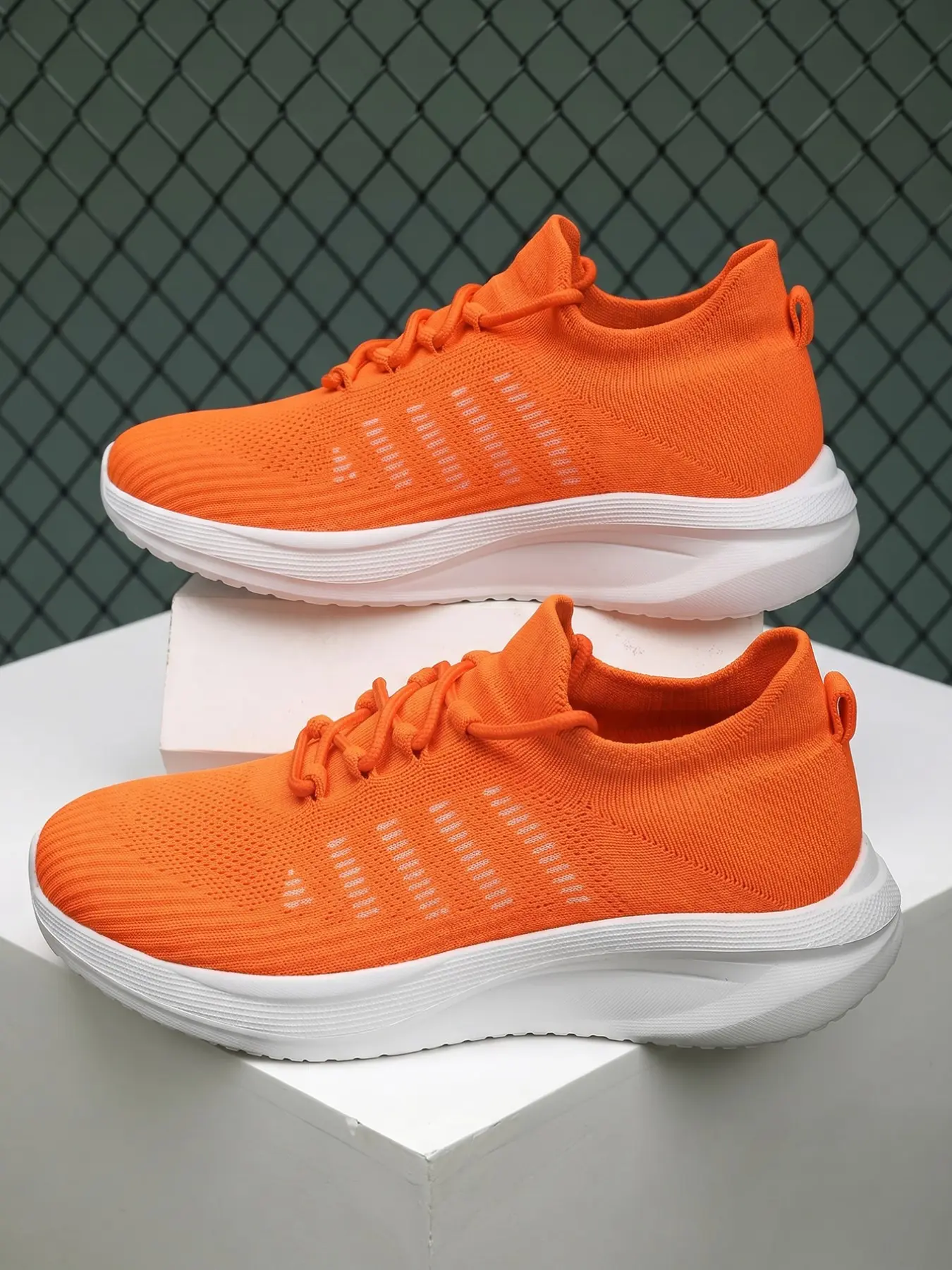 Men's Casual Shoes Sneaker Trainer Sports Shoes, Shock Absorbing Elastic Soft Sole, Breathable Mesh, Ideal for Outdoor Walking, Gym Workout, Hiking, Daily Wear