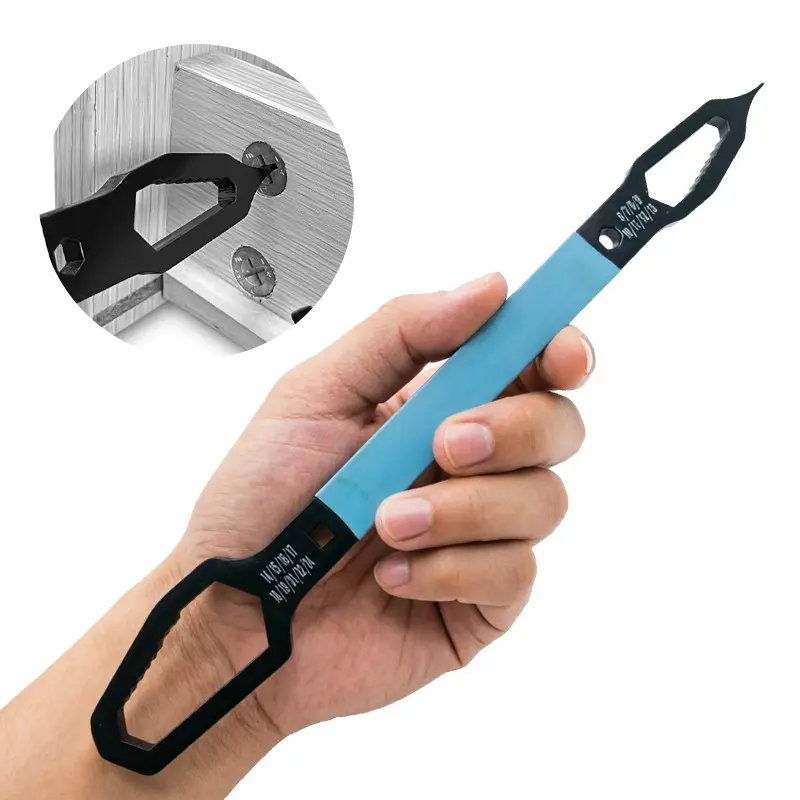1pc Self-Tightening Universal Spanner Wrench, Multi-Functional Dual-Head Box Wrench, Narrow Activity Quick Wrench Tool, Essential Home Repair Wrench