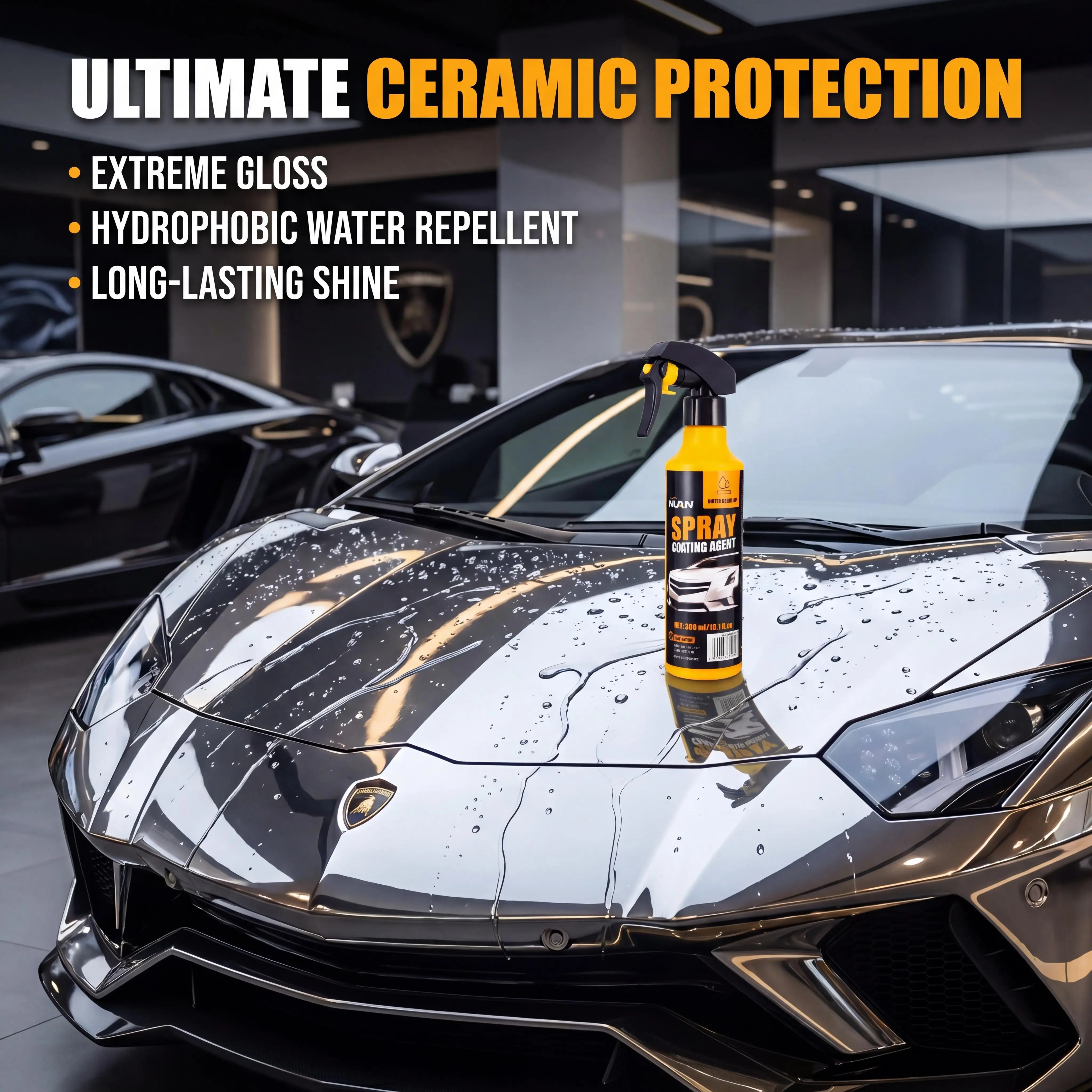 Spray coating agent；NUAN nano car coating sprayNUAN nano car coating spray - Instantly Boosts Car Gloss & Water Beading, Scratch & UV Resistant Spray Coating Agent, No Buffing Needed, All Vehicle Types Compatible