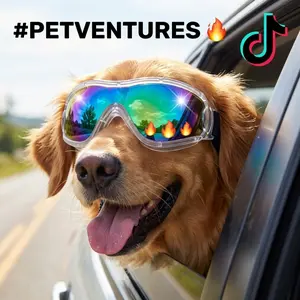 Pet Goggles for Dogs, UV Protection Dog Eyewear, Comfortable Pet Safety Glasses, Ideal for Outdoor Activities, Durable & Lightweight Design