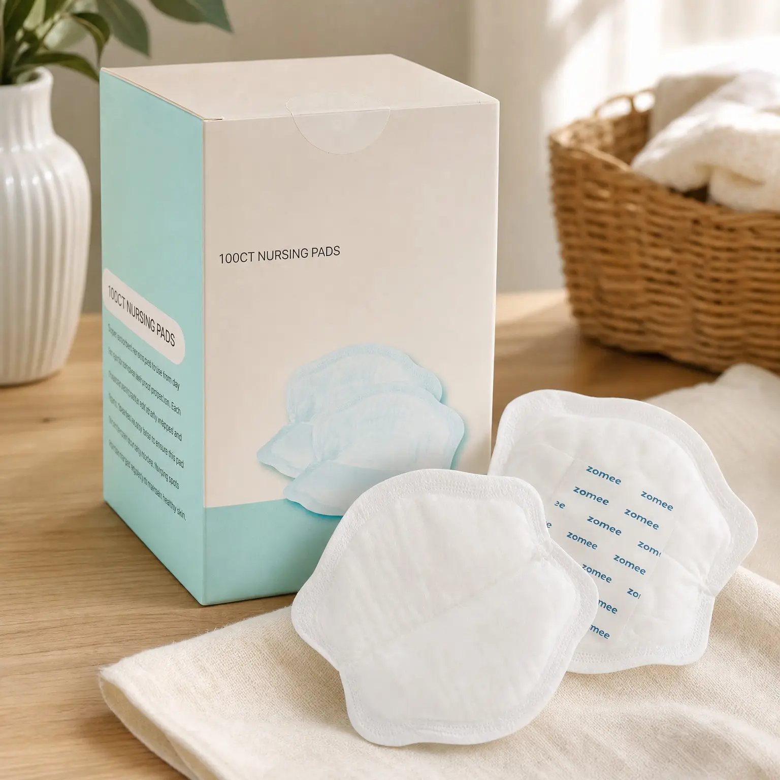 Disposable Nursing Pads for Breastfeeding - Ultra-Absorbent, Leak-Proof, Discreet & Secure - Individually Wrapped, Soft & BPA-Free (Pack of 200)(Gift)