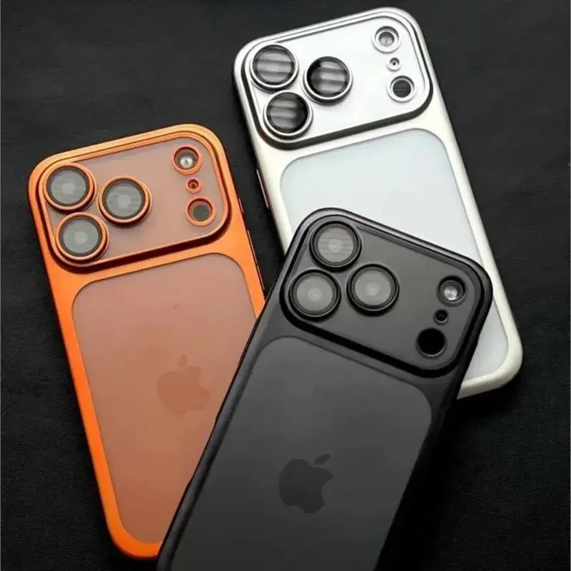 UV Coating Nano Matte Translucent Hard Polycarbonate 1-Piece Protective Casing for iPhone Series (17,16,15,13,12,11 Pro Max) - Ultra-Thin Plating Frosted Bumper Cover, Multi-Model Fit Smartphone Accessory for Handheld Use