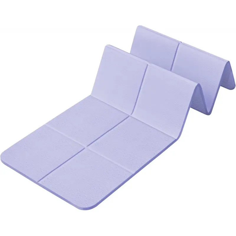 Foldable Travel Yoga Mat, 72"x24" Thick Wide Non Slip Exercise Mat, Rubber Gym Mat, Packable Portable Pilates Fitness Mat for Men & Women