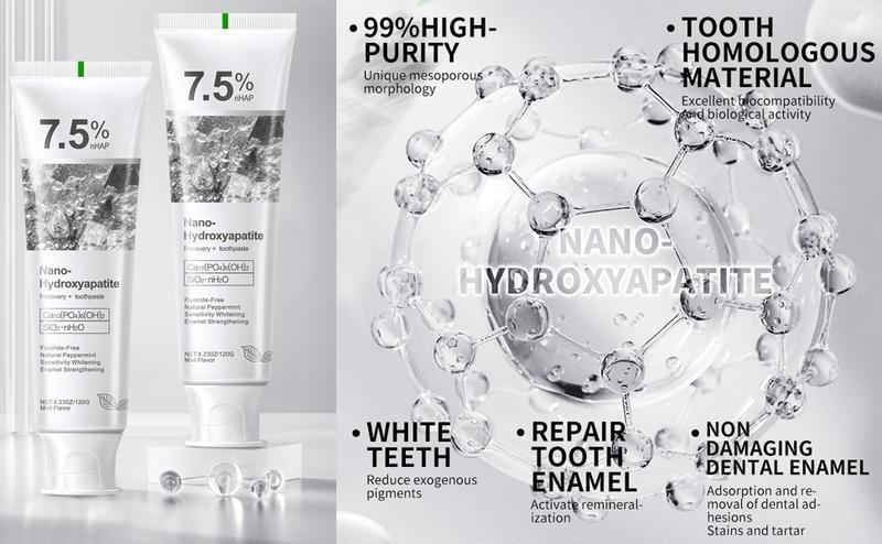 Hydroxyapatite Toothpaste,Fluoride-Free Formula,Gentle and Effective Formula,Fresh Mint,Oral Cleansing,toothpaste,toothpaste whitening Daily Sensitive Hydroxyapatite Toothpaste,Fluoride-Free Formula,Gentle and Effective Formula,Fresh Mint,Oral Cleansing,toothpaste,toothpaste whitening Daily Sensitive
