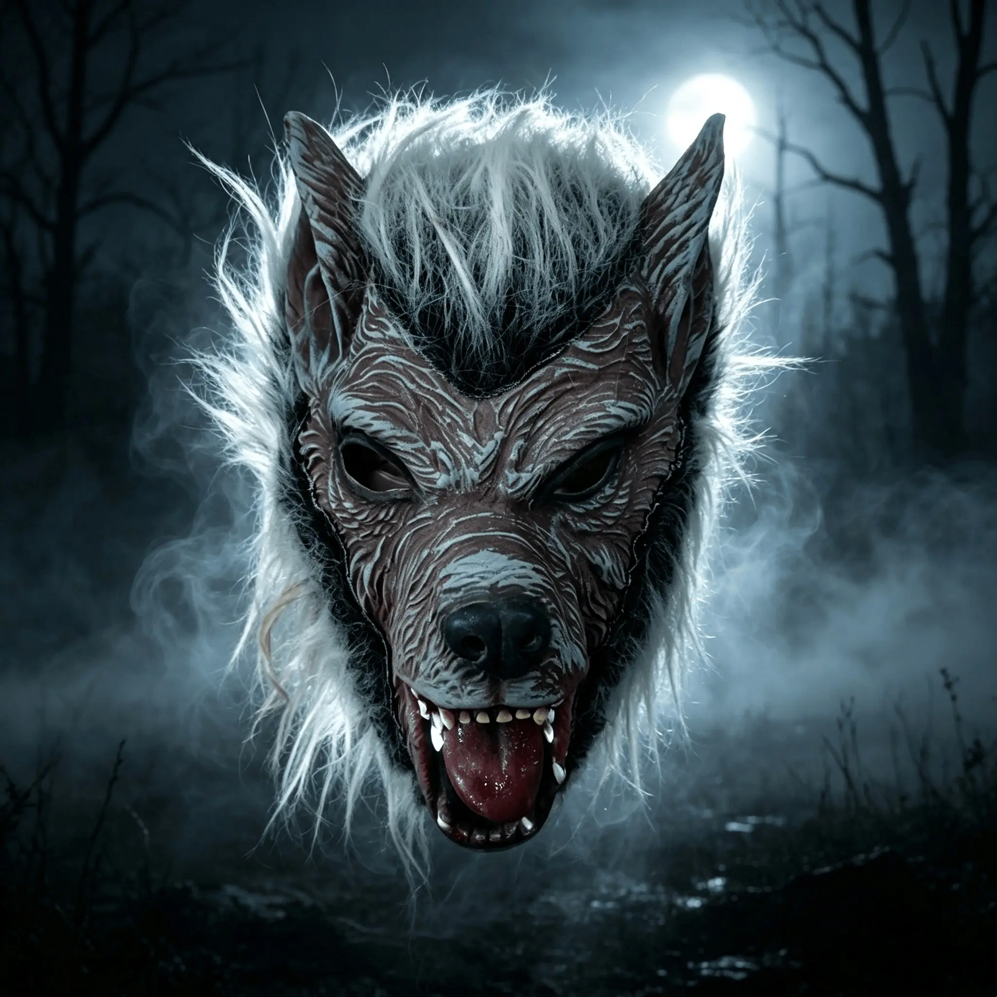 Halloween Latex Animal Headgear Funny Mask, Party Dance Werewolf Mask, Ghost House Role Play Cosplay Mask Props, Fun Halloween Accessories