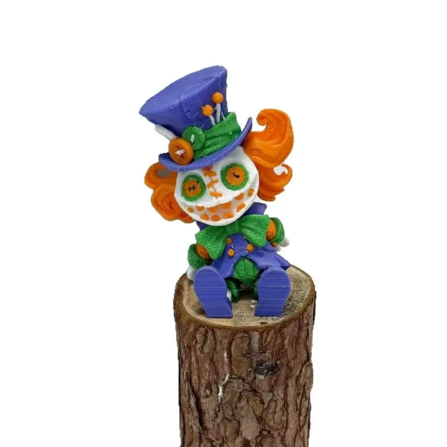 Halloween Decoration Must-Have, Multi-Color Clown Figurine, Handmade Anime Model, Perfect for Halloween Parties and Decorations
