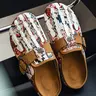Runs two sizes small,Men's Fashion Skeleton Bone Mule Slides, Lightweight Canvas Loafers, All-Day Wear Casual Shoes for Daily, Travel & Office Footwear
