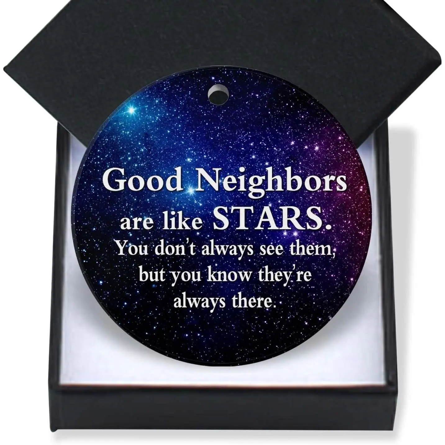 Friendship Christmas Ornament 2024 -  Neighbors  - Ceramic - 3 Inch -  for Holidays