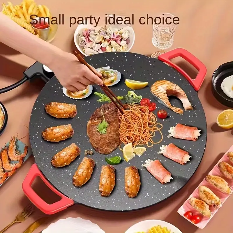 Non-Stick Electric Grill Pan, Adjustable Temperature, Easy to Clean3. Smokeless Electric BBQ Grill, Non-Stick Griddle for Home And Party
