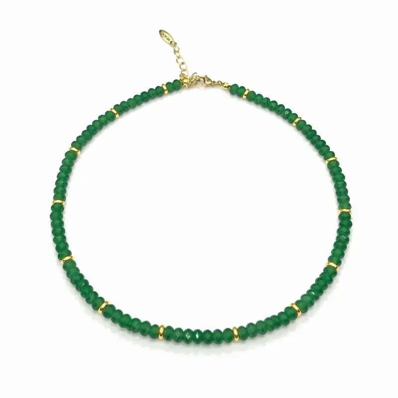 Aventurina #14 verde collar
