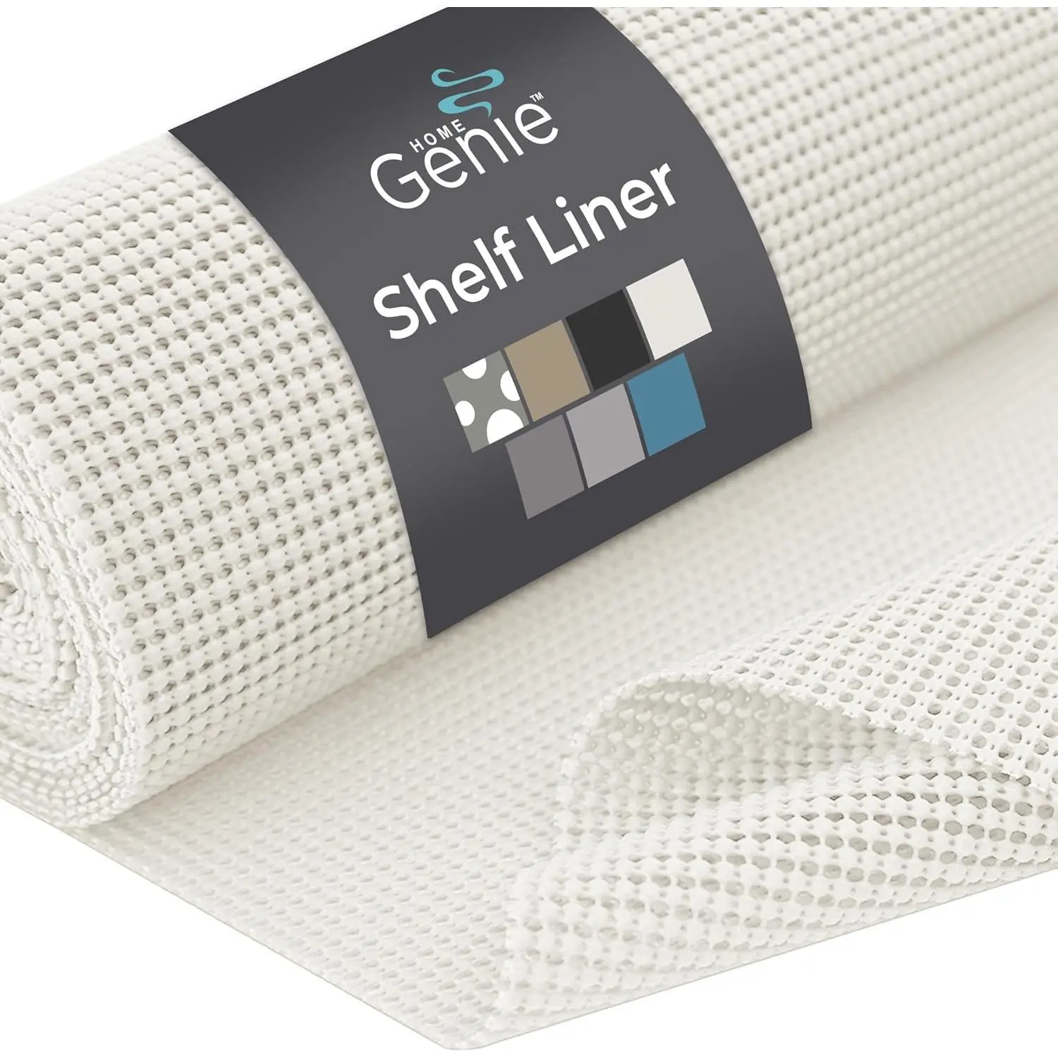 Non-Adhesive Rectangular Shelf Liner - 12x20 ft Large Size Single Roll, Durable Strong Grip Home Use Liner for Kitchen Cabinets, Bathroom Drawers, Desks