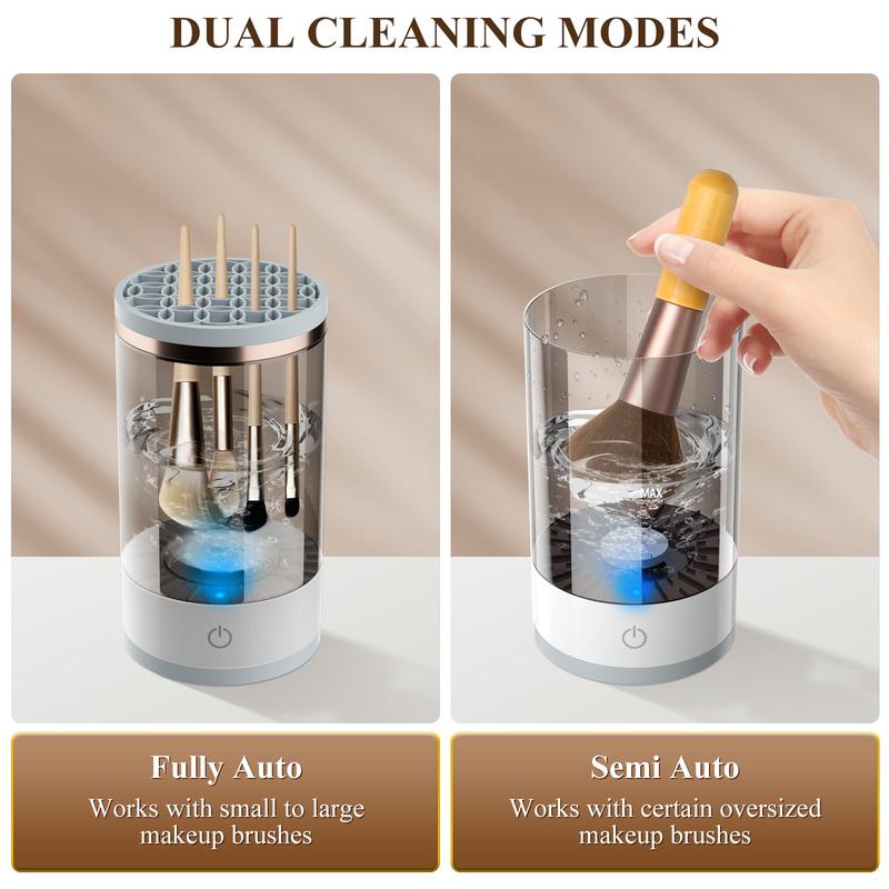 Electric Makeup Brush Cleaner, Automatic Brush Washer, Makeup Brush Cleaning Machine, Makeup Tool Cleaner for Daily Use, Christmas Gift Electric Makeup Brush Cleaner, Automatic Brush Washer, Makeup Brush Cleaning Machine, Makeup Tool Cleaner for Daily Use, Christmas Gift