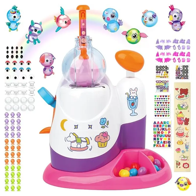 Pump Balloon Craft Kit, Sticker Decorated Balloons Toy for Kids, Creative DIY Art Toys for Girls Boys, Fun Birthday & Holiday Balloon Decoration Party Supplies, Magical Toy Gifts for Christmas