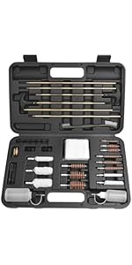 THE WELL KEPT Universal Cleaning Kit for All Guns - Brushes for Pistol, Handgun, Shotgun, Rifle - Elite Brass Rods and Accessories for Men