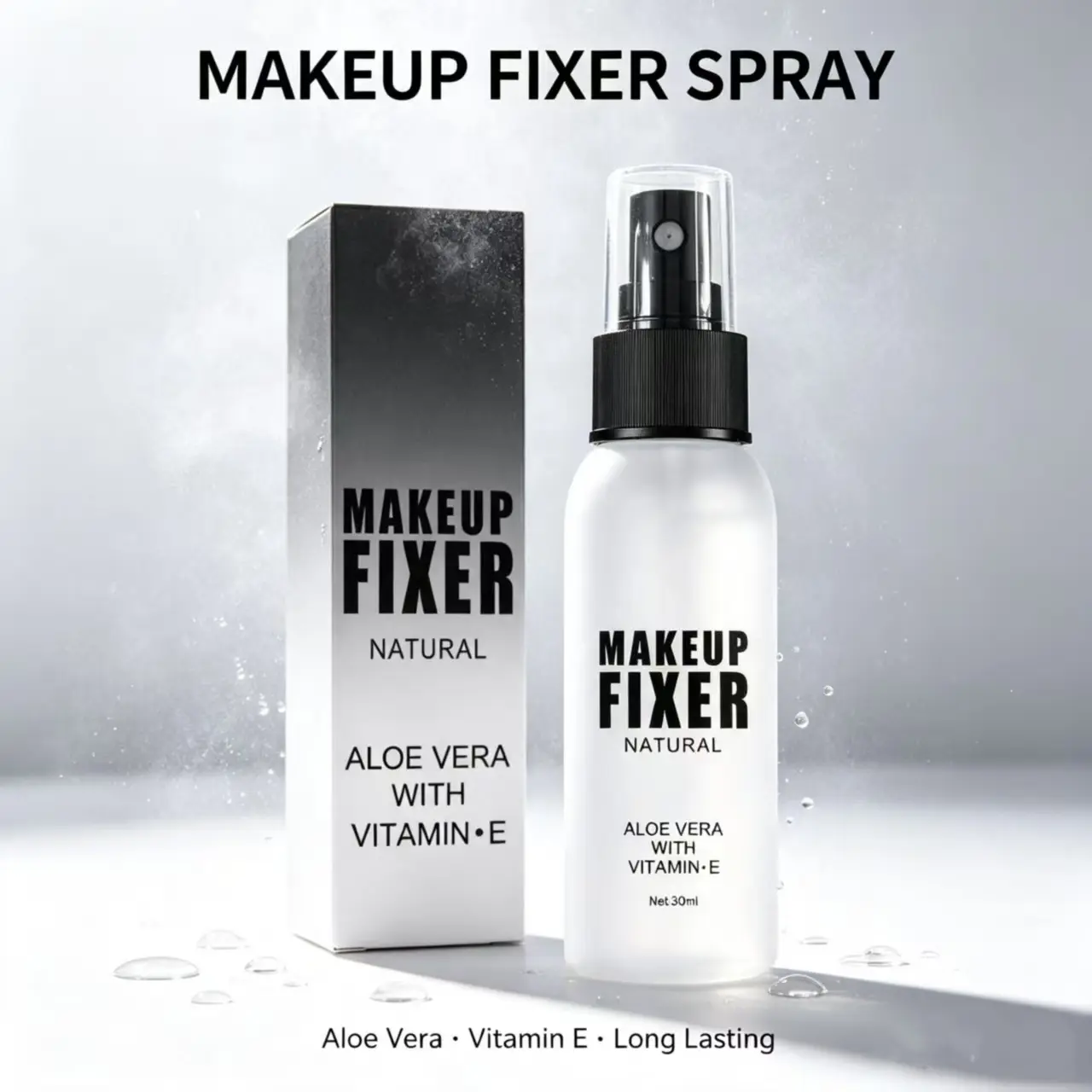Waterproof Makeup Setting Spray, Refreshing Texture, Long Lasting Anti-Fade Makeup Lock Finishing Spray For Daily Makeup