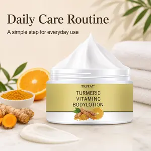 Trstay Turmeric Vitamin C Body Lotion, Daily Skincare Routine, Nourishes Skin, Ideal for Moisturizing & Hydrating, Gentle Formula