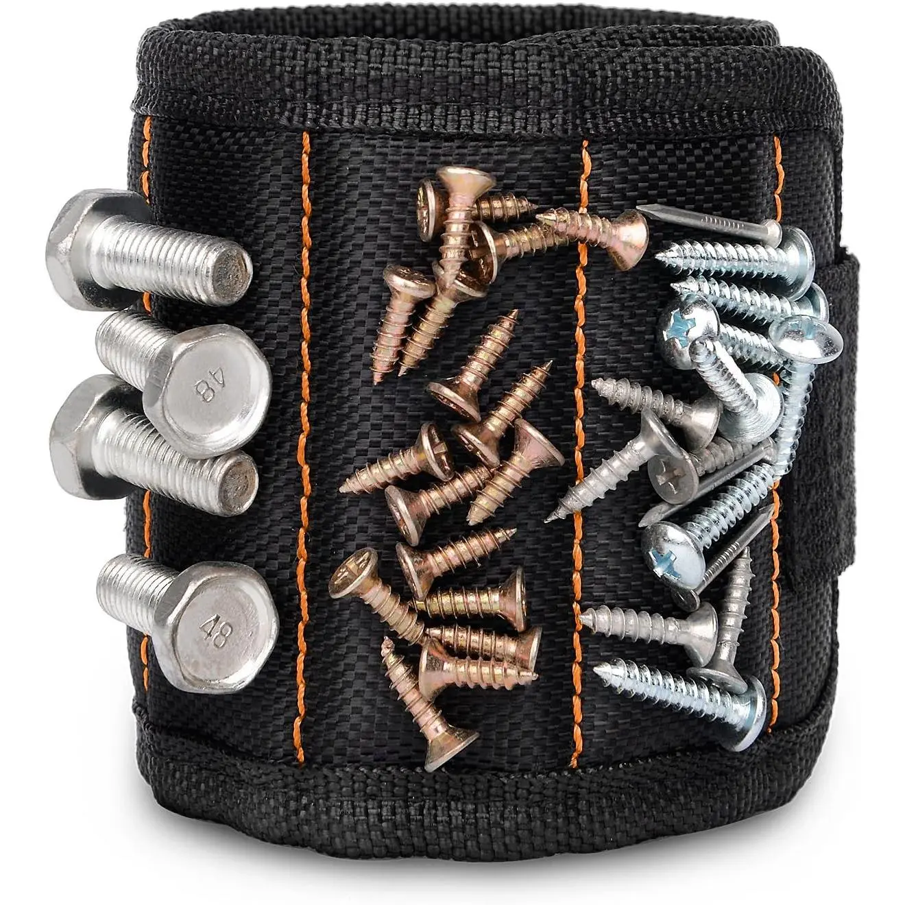 2 Pack Magnetic Wristband Holding Screws Nails Drill Bits for DIY Men Electricians