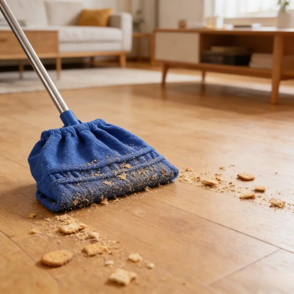 2pcs Multifunctional Coral Fleece Broom Cover - Ultra-Fine Fiber Absorbent Floor Mop, Reusable Household Cleaning Essential