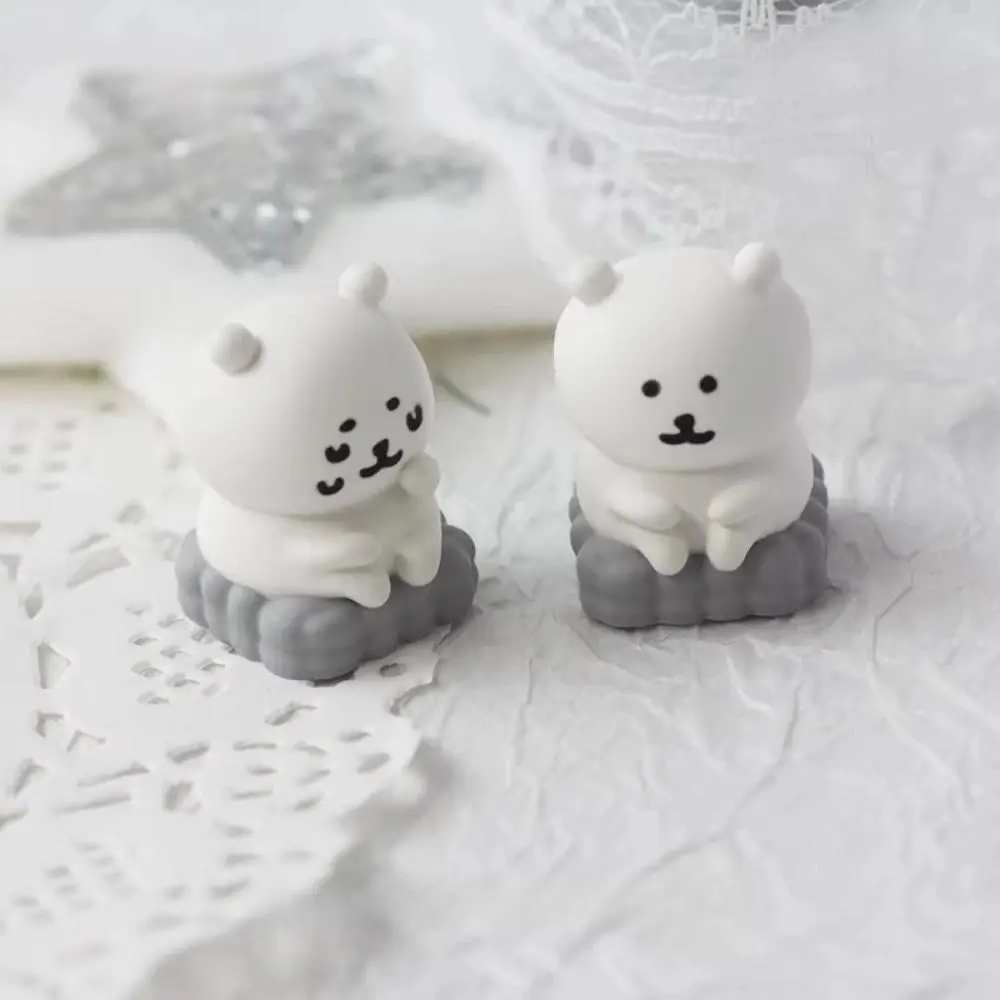 Cute Manga Joke Bear Theme Keycap Resin Peripherals Art Keycaps Anime PC Game for Mechanical Keyboard Accessories Cherry MX Gift