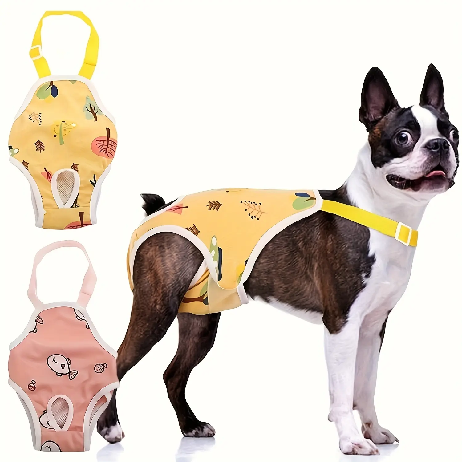 [Washable Dog Diapers] Reusable Dog Period Pants - Adjustable Dog Menstrual Wear, Breathable Mesh Design, Comfortable Fit, Suitable for Dogs of Various Sizes During Menstrual Cycle, Female Dog Pet Diapers, Polyester Material