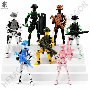 20cm T13 Tactical Figure, 7 Colors, Fully Articulated Joints, Rich Tactical Accessories, Abs Military Model, Desktop Collectible Toy for Boys