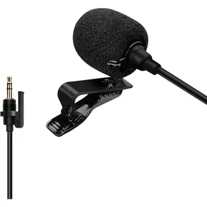 CVM-SM-O1 Lavalier Lapel Microphone, Omnidirectional TRS Clip- Condenser Mic Compatible with DSLR Camera BoomX-D/Sennheiser and Other  Transmitter,Lav Mic for Video Recording