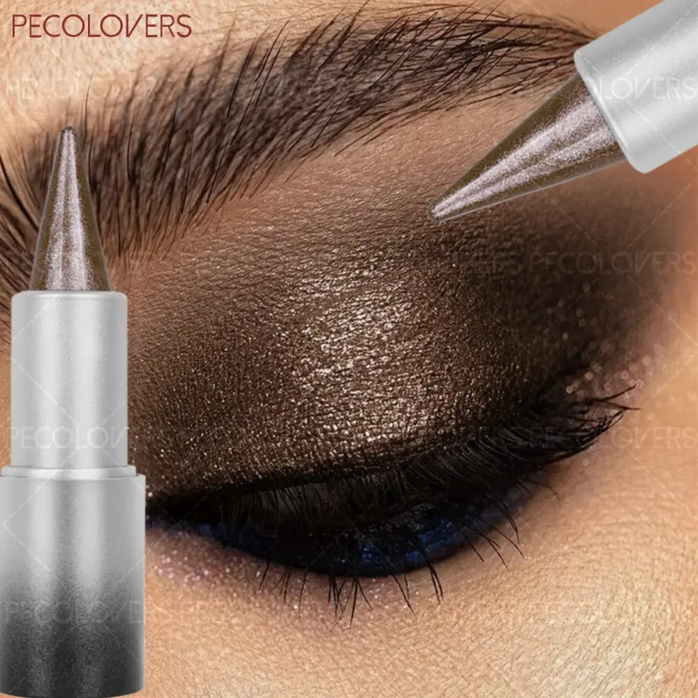1 Pcs Chunky Glitter Eyeshadow Stick, Shimmer Peach Pink, Violet, Baby Blue, Mint Green, Waterproof Smudge-Proof Long-Lasting, Travel Size Eye Shadow Pen, Beginner-friendly, Music Festival Party Makeup