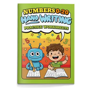 Numbers 0-20 Handwriting Workbook for Kids, Trace and Write Number Practice Book with Counting, Number Recognition and Tally Mark Activities for Preschool and Kindergarten