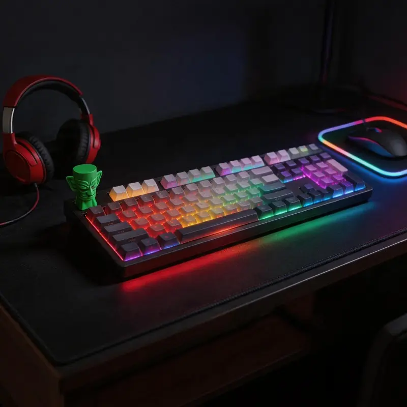 Alien Keycap for Mechanical Keyboard, Retro Alien Novelty Keycap, Custom Gaming Keyboard Keycap, Desktop Setup Decoration Gift, Design