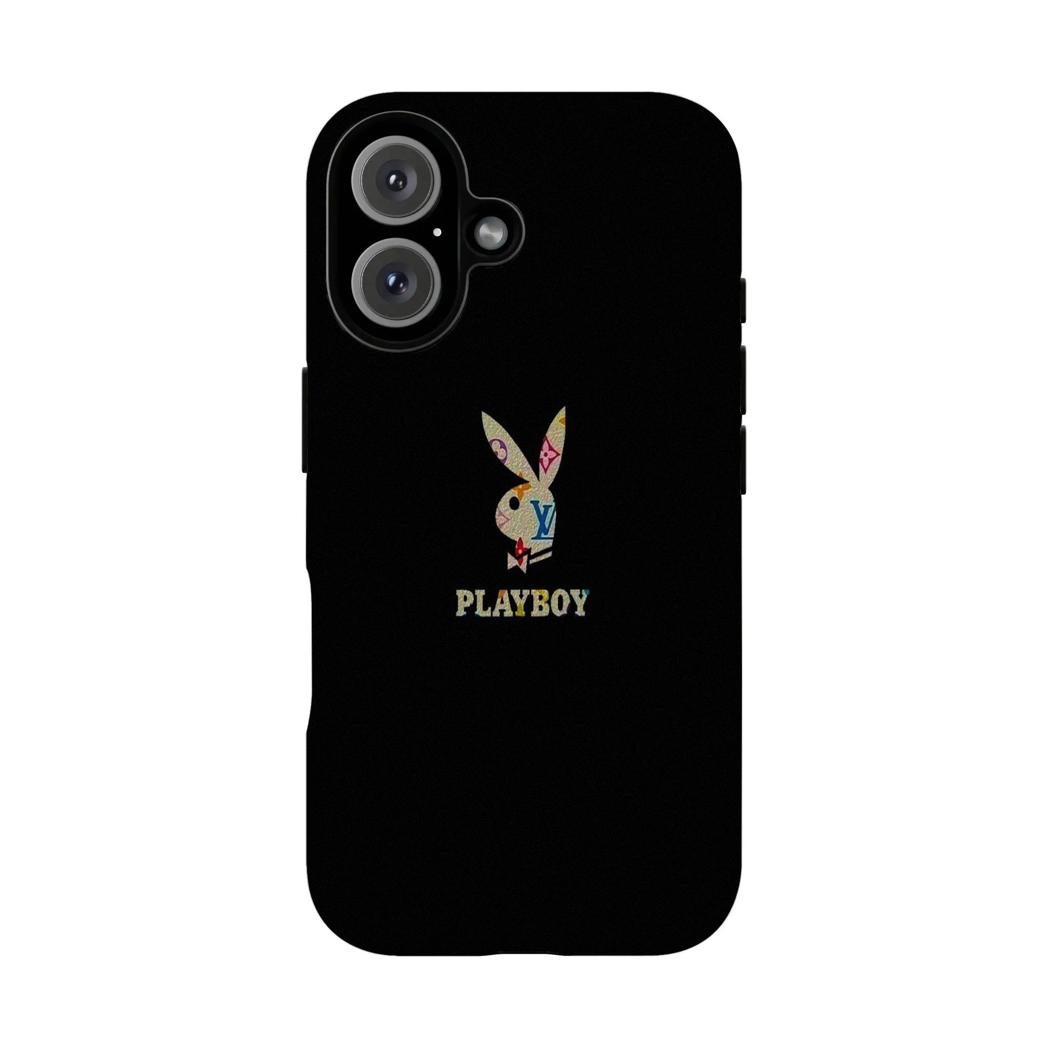 Stylish Playboy Bunny Dual-Layer "Film-Style" Phone Case — Compatible with iPhone 12, 13, 14, 15, 16, and 17 Series. Dual-Layer Structure: Features a slim, lightweight hard shell paired with a premium, fade-resistant printed finish.