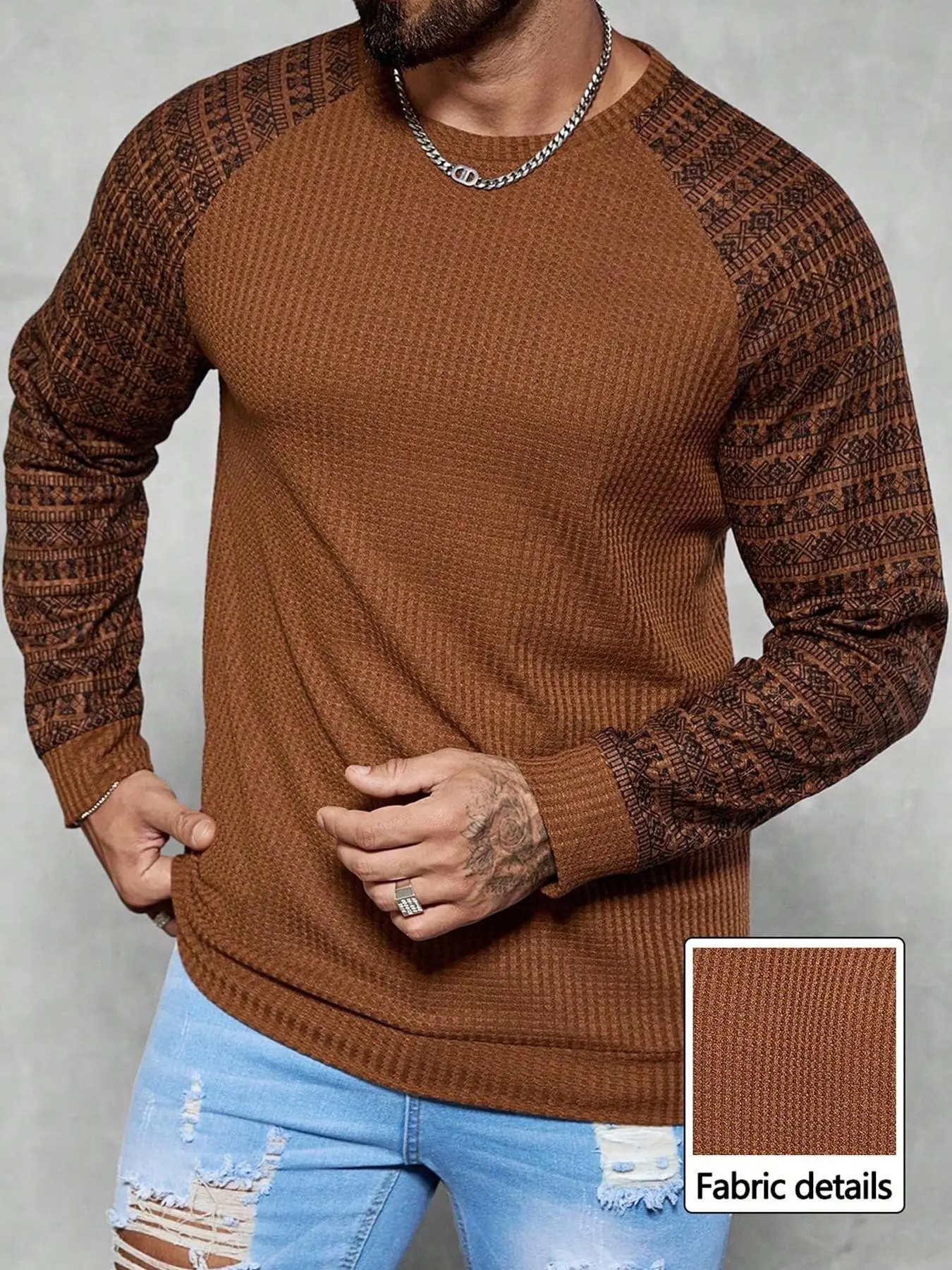 Men's Fall Winter New Solid Color Sweater, Fashion Casual Round Neck Design, Warm and Versatile, Perfect for Daily Wear