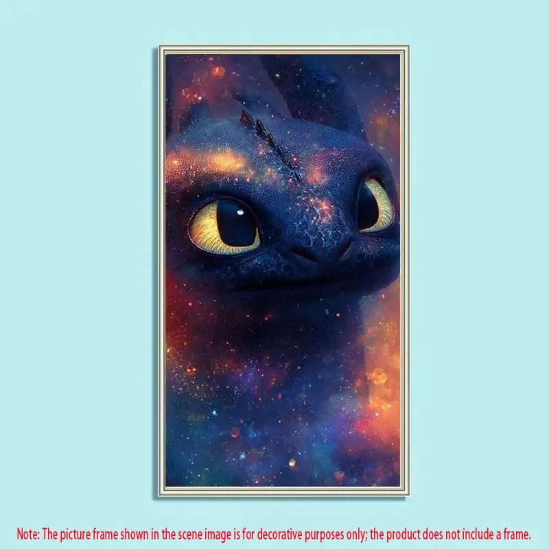 1 set DIY diamond painting kit, 5D diamond art kit, DIY decoration dragon, starry sky, cartoon mosaic, diamond art, DIY art home decoration.